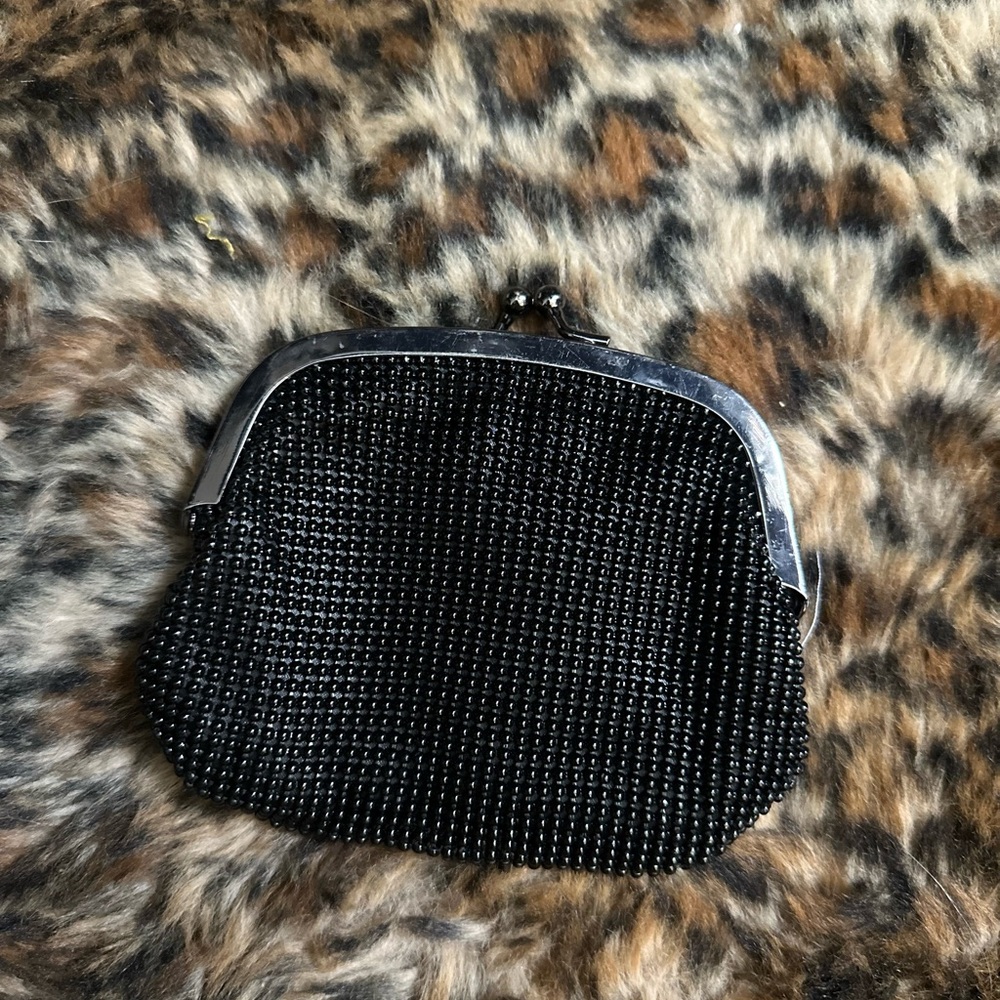 Elegant Black Beaded Coin Purse